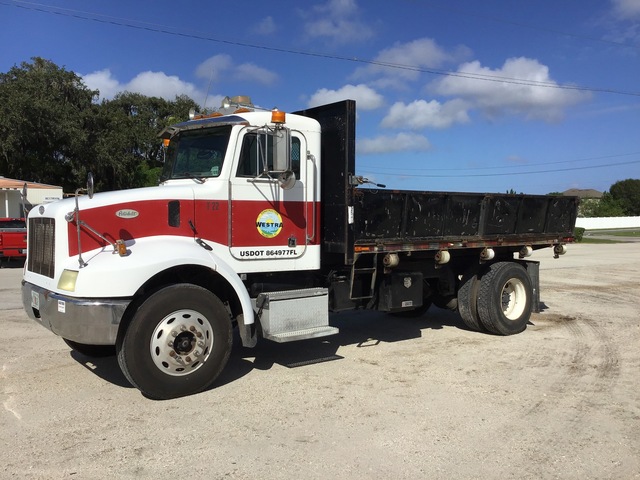 1997 Peterbilt 330 4x2 S/A Flatbed Dump Truck 1997 Peterbilt 330 4x2 S/A Flatbed Dump Truck