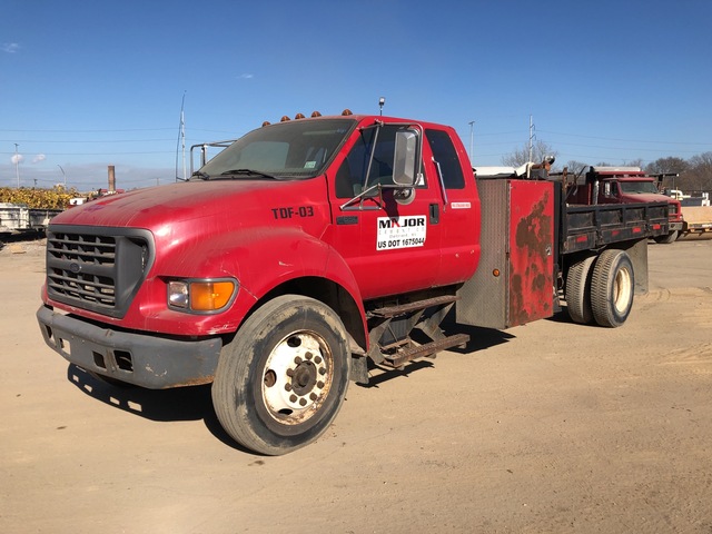 2002 Ford F-650 Super Duty Flatbed Dump Truck 2002 Ford F-650 Super Duty Flatbed Dump Truck