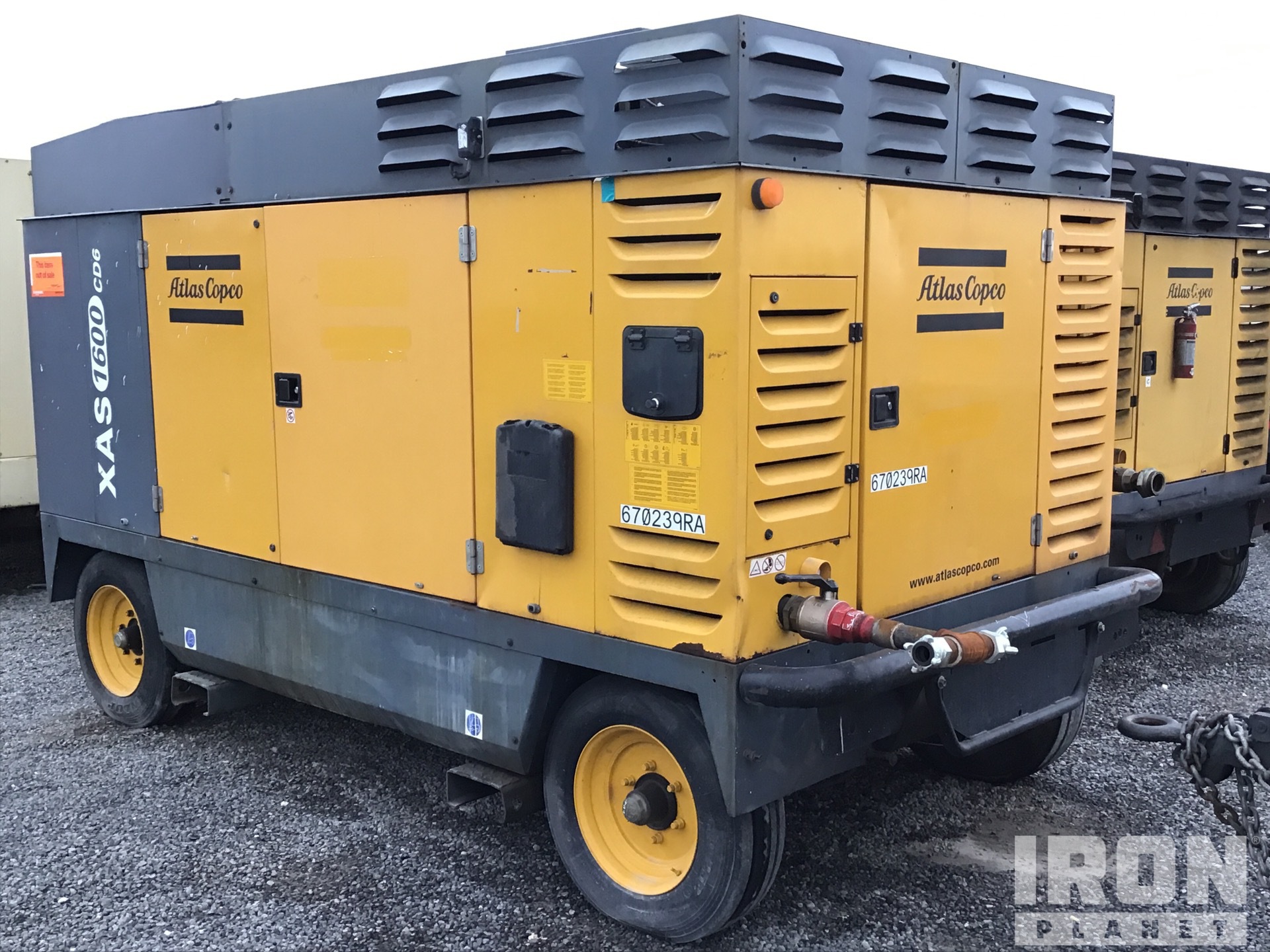 Atlas Copco XAS1600CD6 Mobile Air Compressor in Humble