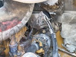 Engine with A/C Compressor