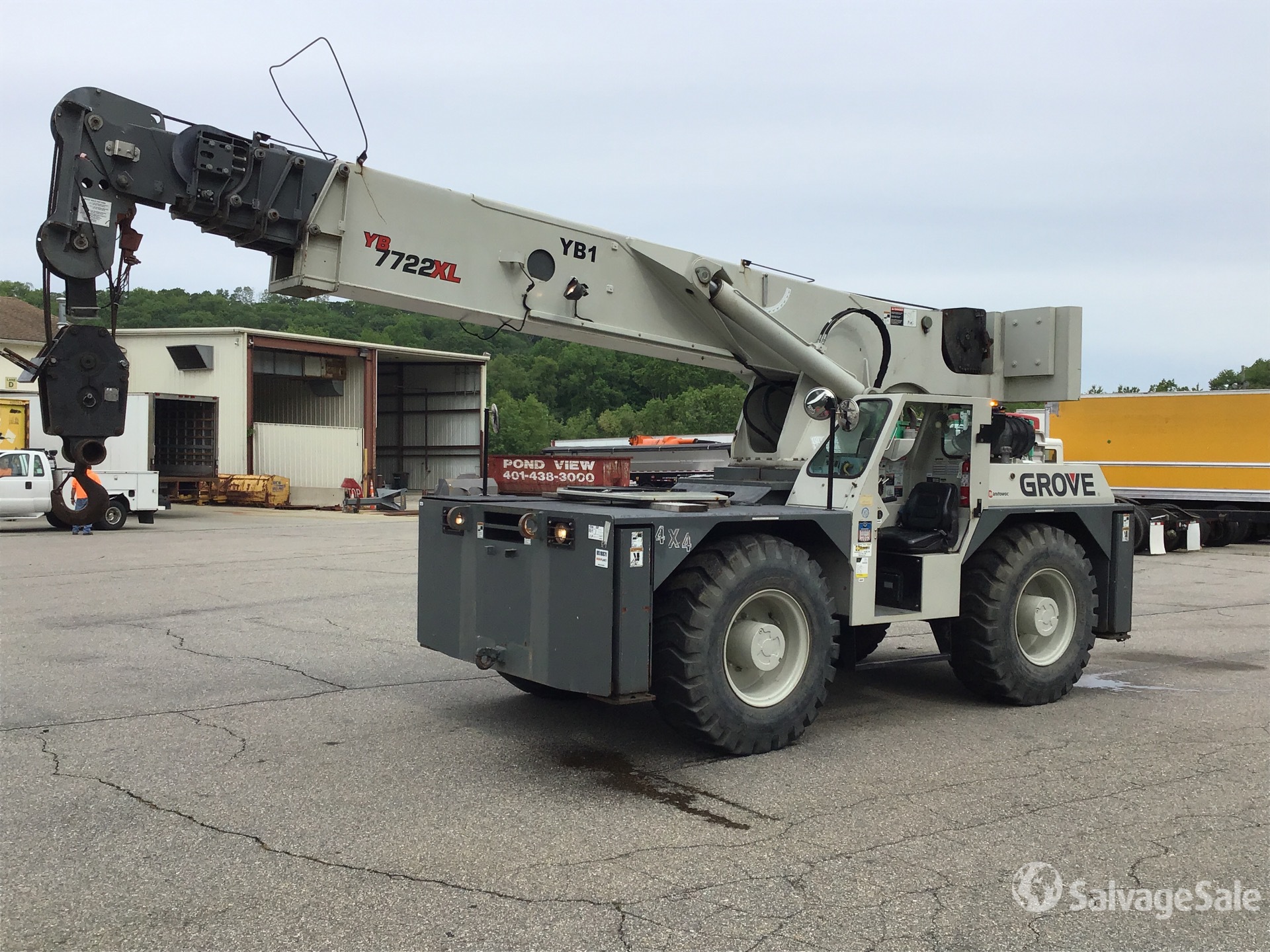 【中古】 Forgotten BigRon 2009 Grove YB7722XL 44000 lb 4x4 Carry Deck Crane in North