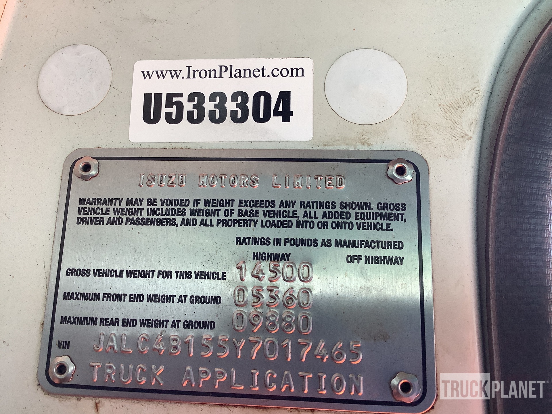 2000 Isuzu NPR HD 4x2 Refrigerated Truck in Masontown, West