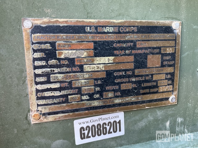 CARGADOR FRONTAL JOHN DEERE 624KR