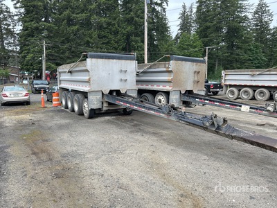 2017 OSW Quad/A Pup Dump Trailer