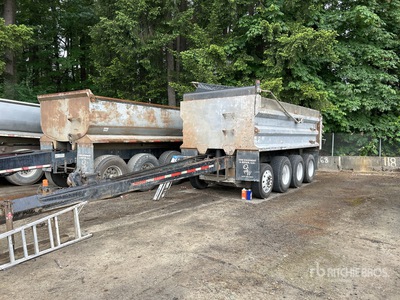2012 OSW Quad/A Pup Dump Trailer