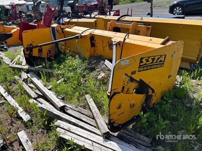 SSTA 10 ft 8 in 1 Way Extendable Snow Plow - Fits Wheel Loader