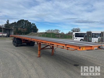 2022 TRANSMECH Trailer T/A Turntable مقطورة مسطحة
