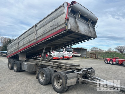 2009 Fruehauf RBT 4SX Quad Dog Drawbar End Dump Trailer