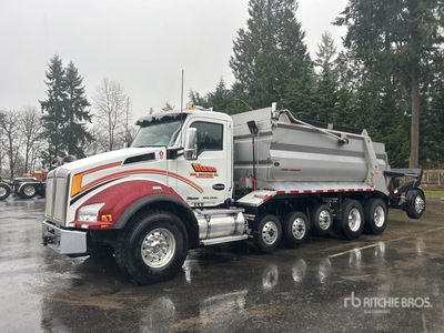 2019 Kenworth T880 14x4 Super 18 Camion-benne à cinq essieux