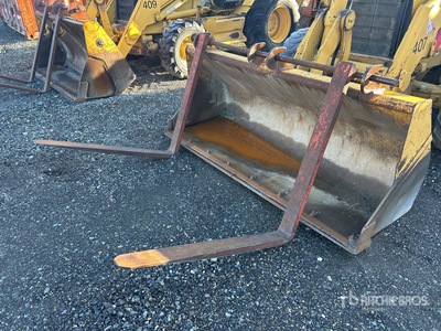 46 in Pin-On Backhoe Forks - Fits Cat 420D