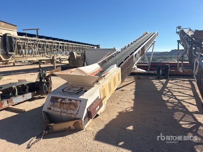 JPConveyors 30 in x 60 ft Portable Stacking Tapis de convoyeur