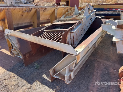 17 ft x 3 ft 2 in Grizzly Alimentateur de granulat